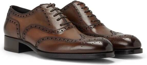 TOM FORD Leren brogues Bruin