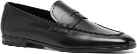 TOM FORD Leren loafers Zwart