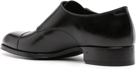 TOM FORD Leren loafers Zwart