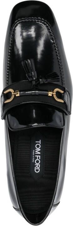 TOM FORD Loafers met horsebitdetail Zwart