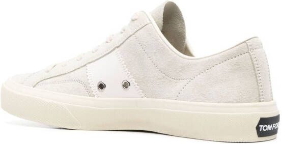 TOM FORD Sneakers met logopatch Beige