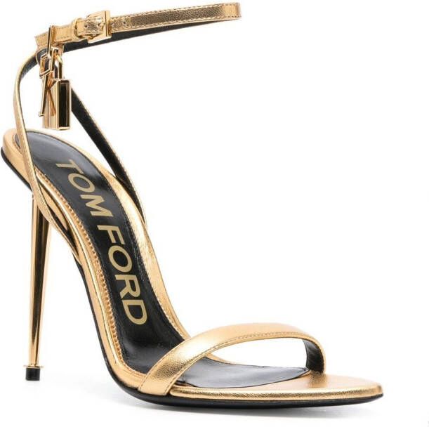 TOM FORD Metallic sandalen Goud