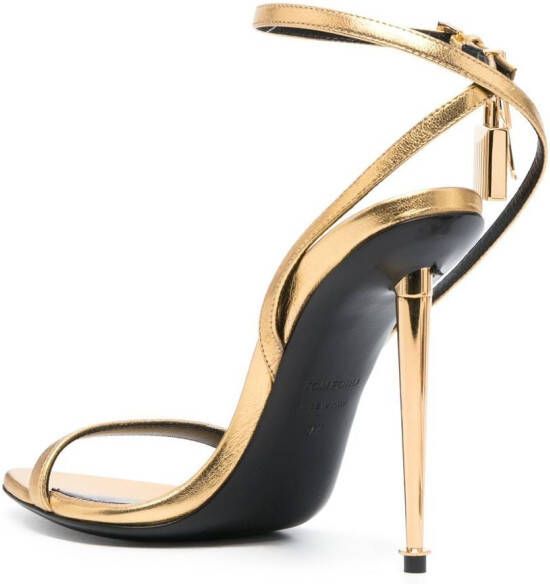 TOM FORD Metallic sandalen Goud