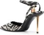 TOM FORD Bella pumps met zebraprint Zwart - Thumbnail 3