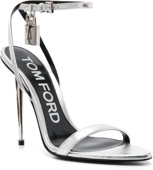 TOM FORD Metallic sandalen Zilver