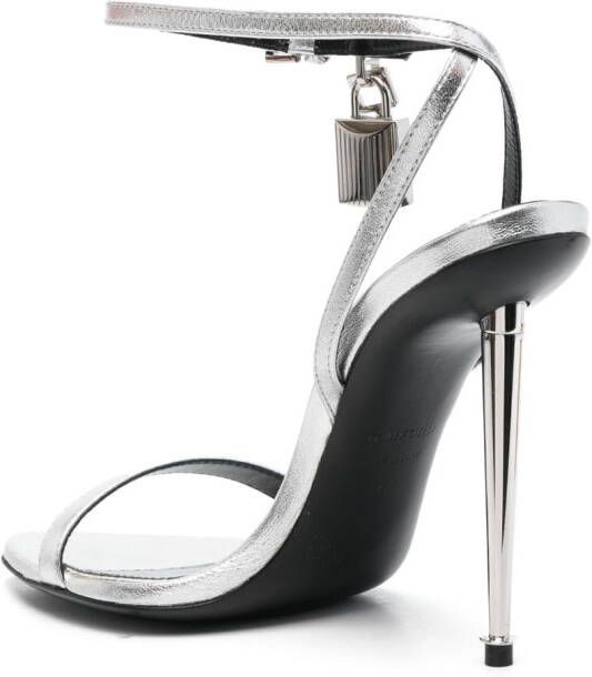 TOM FORD Metallic sandalen Zilver