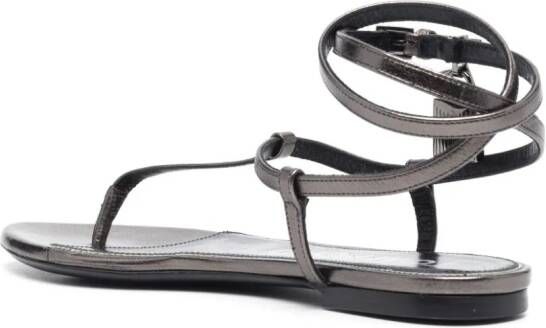 TOM FORD Padlock leren sandalen Grijs