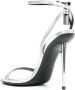 TOM FORD Padlock metallic open-toe sandals Grijs - Thumbnail 3