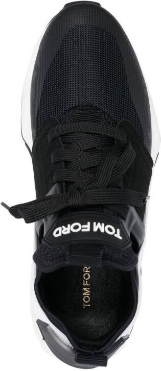 TOM FORD Sneakers met logopatch Zwart