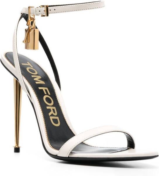 TOM FORD Sandalen met hangslot Wit