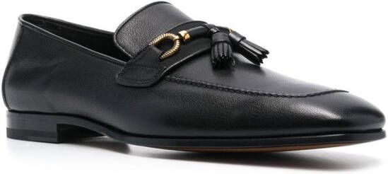 TOM FORD Loafers met vierkante neus Zwart