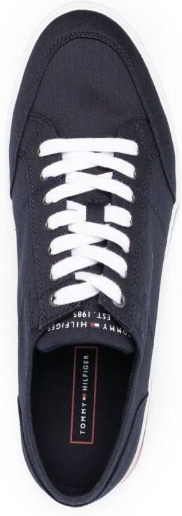 Tommy Hilfiger Core Corporate katoenen sneakers Blauw