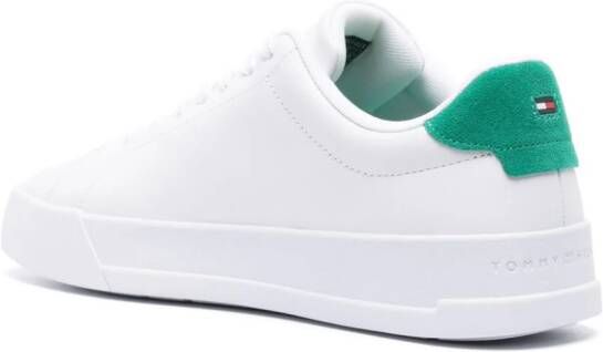 Tommy Hilfiger Court leren sneakers Wit