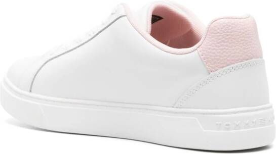 Tommy Hilfiger Flag Court leren sneakers Wit