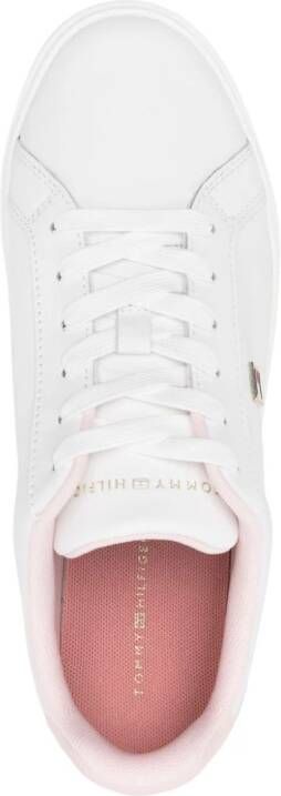 Tommy Hilfiger Flag Court leren sneakers Wit