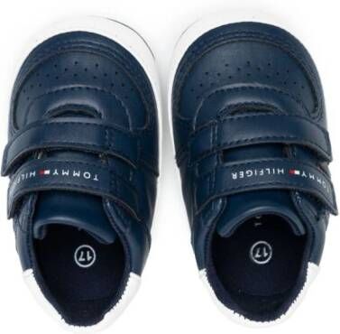 Tommy Hilfiger Junior Sneakers met klittenband Blauw