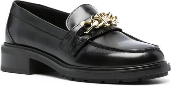 Tommy Hilfiger Leren loafers Zwart