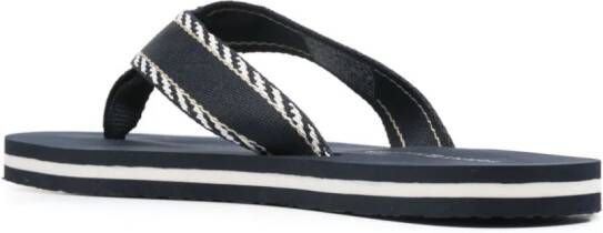 Tommy Hilfiger Teenslippers met logo jacquard Blauw