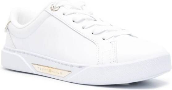 Tommy Hilfiger Sneakers met logoplakkaat Wit