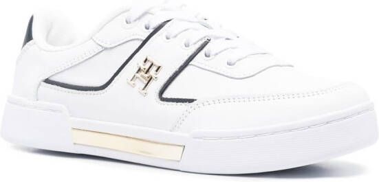 Tommy Hilfiger Sneakers met logoplakkaat Wit