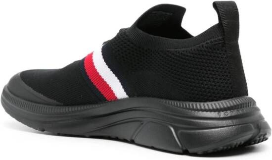 Tommy Hilfiger Modern gebreide sneakers Zwart