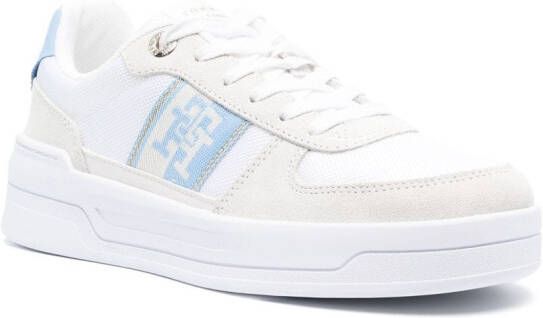 Tommy Hilfiger Leren sneakers Blauw