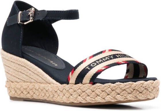 Tommy Hilfiger Sandalen met logobandje Blauw