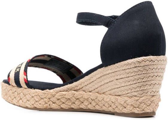 Tommy Hilfiger Sandalen met logobandje Blauw