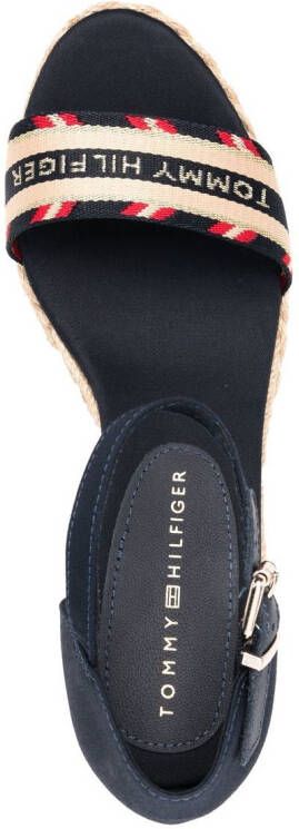 Tommy Hilfiger Sandalen met logobandje Blauw