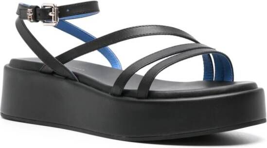 Tommy Hilfiger Sandalen met plateauzool Zwart