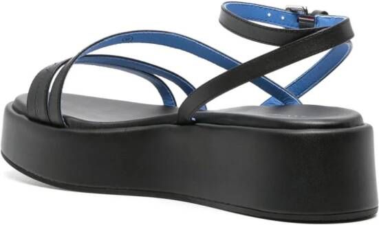 Tommy Hilfiger Sandalen met plateauzool Zwart