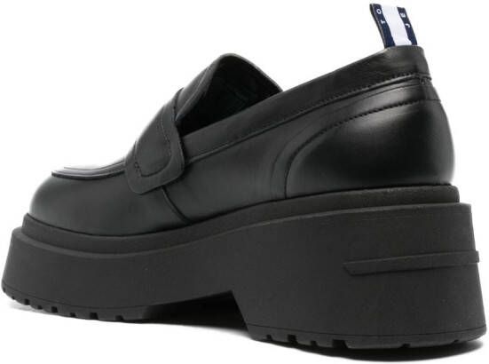 Tommy Jeans Ava leren loafers Zwart