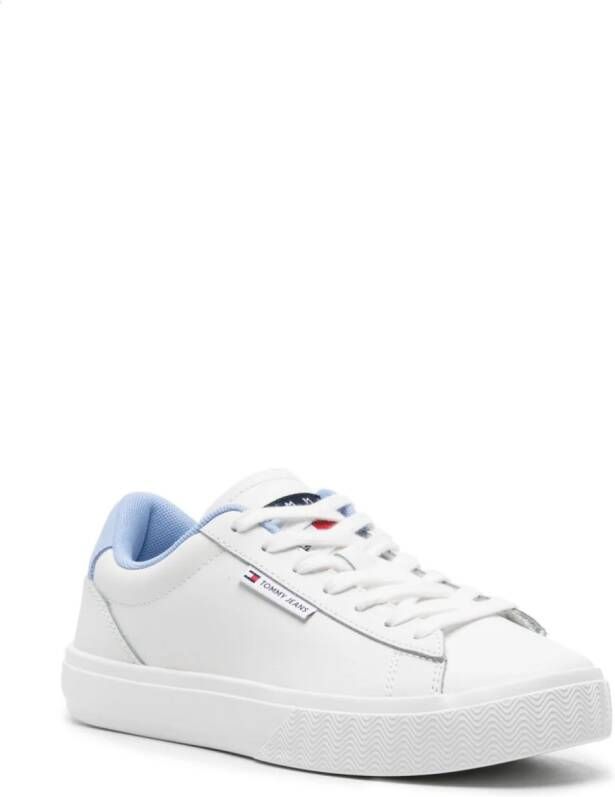 Tommy Jeans Cupsole leren sneakers Wit