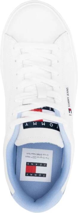 Tommy Jeans Cupsole leren sneakers Wit