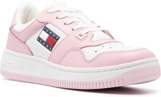 Tommy Jeans Sneakers met logo-reliëf Roze