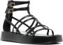 Tory Burch Gladiator sandalen met studs Zwart - Thumbnail 2