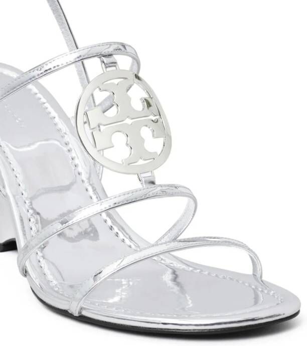 Tory Burch Capri Miller 85mm sandalen Zilver