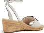 Tory Burch Espadrille sandalen met GG-logo Wit - Thumbnail 3