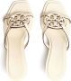 Tory Burch Geo Bombe Miller 55 mm leren sandalen Beige - Thumbnail 4