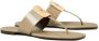 Tory Burch Georgia teenslippers met logo-reliëf Beige - Thumbnail 2