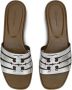 Tory Burch Ines leren slippers met uitgesneden details Bruin - Thumbnail 3