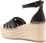 Tory Burch Ines espadrilles met sleehak Zwart - Thumbnail 3