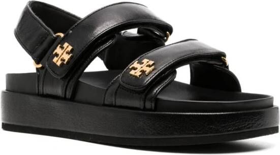 Tory Burch Kira Sport sandalen met monogram Zwart