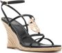 Tory Burch Leren sandalen met TT-logo Zwart - Thumbnail 2