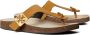 Tory Burch Mellow Thong leren sandalen Geel - Thumbnail 3