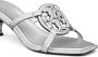 Tory Burch Miller Bombé metallic muiltjes Zilver - Thumbnail 3