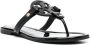 Tory Burch Miller leren teenslippers Zwart - Thumbnail 2