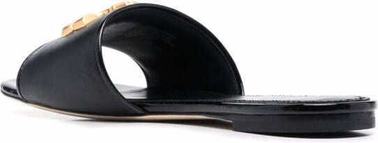 Tory Burch Eleanor slippers Zwart