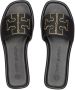 Tory Burch Slippers met dubbele T Zwart - Thumbnail 4