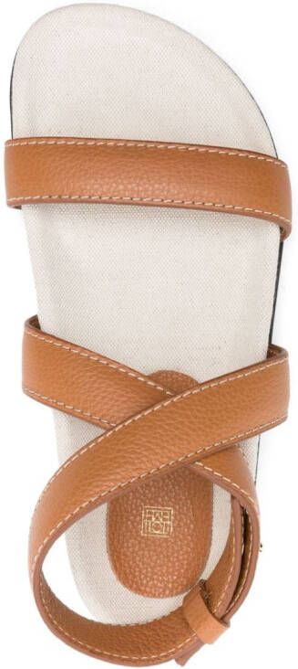 TOTEME The Chunky l leren sandalen Beige